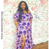 Lily Rose African Print off the shoulders Ball Gown