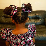 Afro Pink Scrunchies