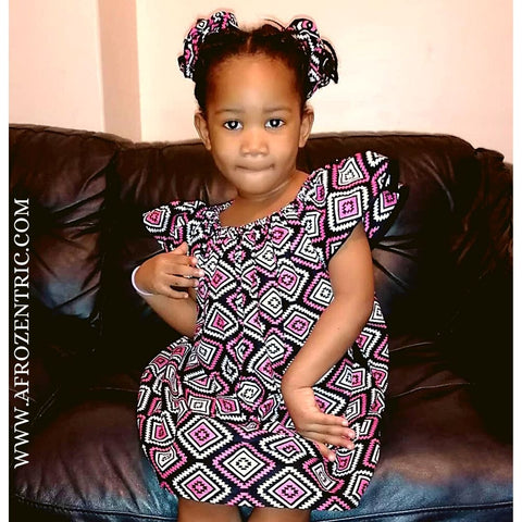 Afro Pink Baby Doll Dress