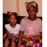 Ashanti Skirt and Head Bow Children's Sets