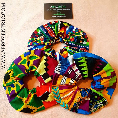 Kente Delight Scrunchies 3 pack