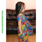 Royal Blue Ankara Children's Dress