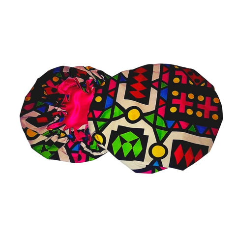 Pink  Samakaka Hair Bonnet