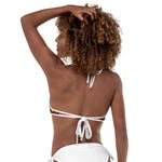Fire Red Reversible  Bikini Top
