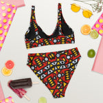 Hot Red High-Waisted Bikini