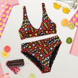 Hot Red High-Waisted Bikini