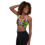 Kente Padded Sports Bra